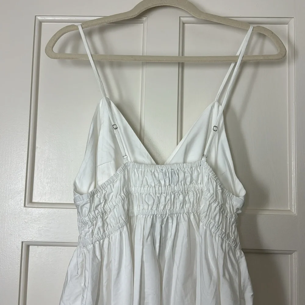 J.Crew smocked eyelet-hem dress in cotton poplin BR450